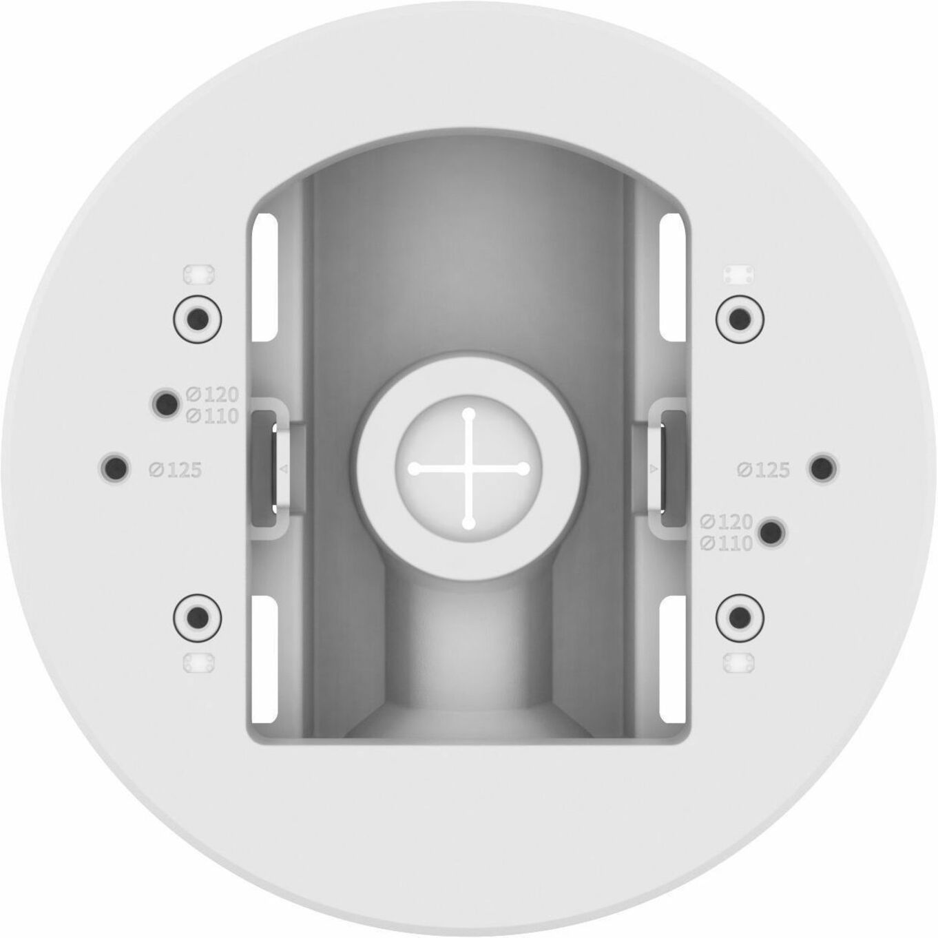 Hanwha Techwin Pole Mount for Network Camera - White - Aluminum, Plastic