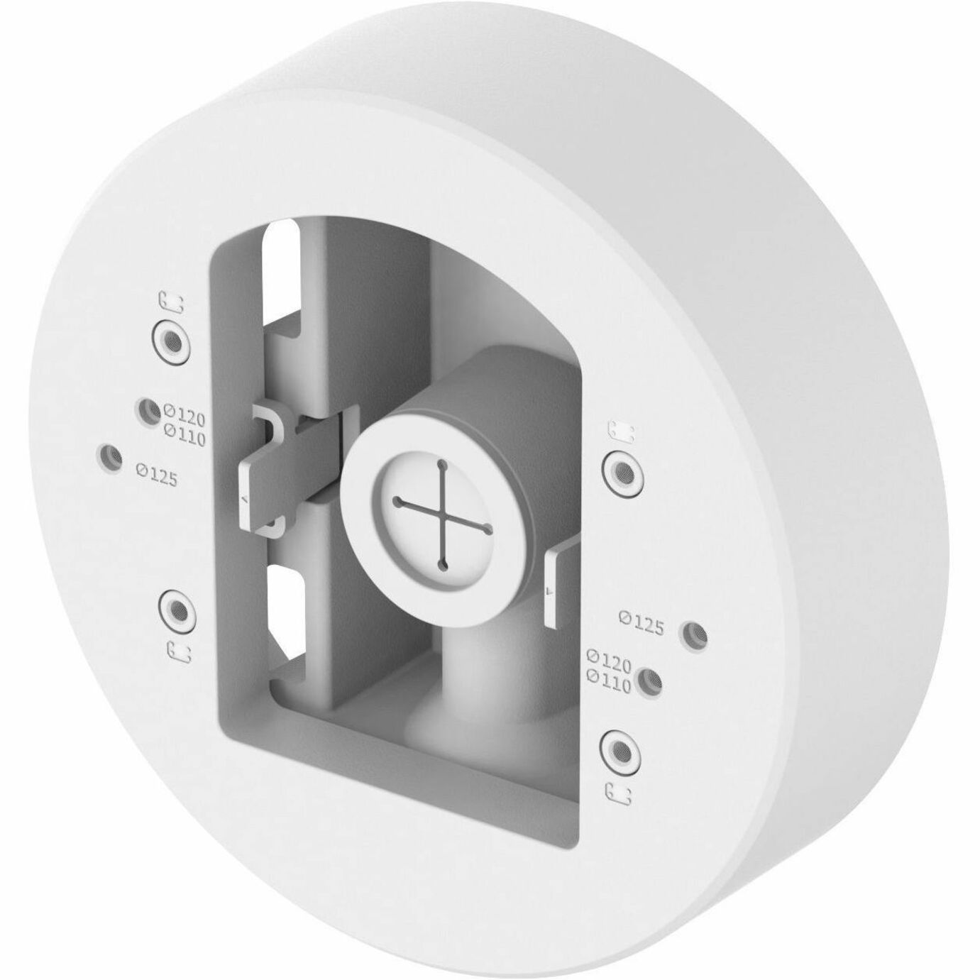 Hanwha Techwin Pole Mount for Network Camera - White - Aluminum, Plastic