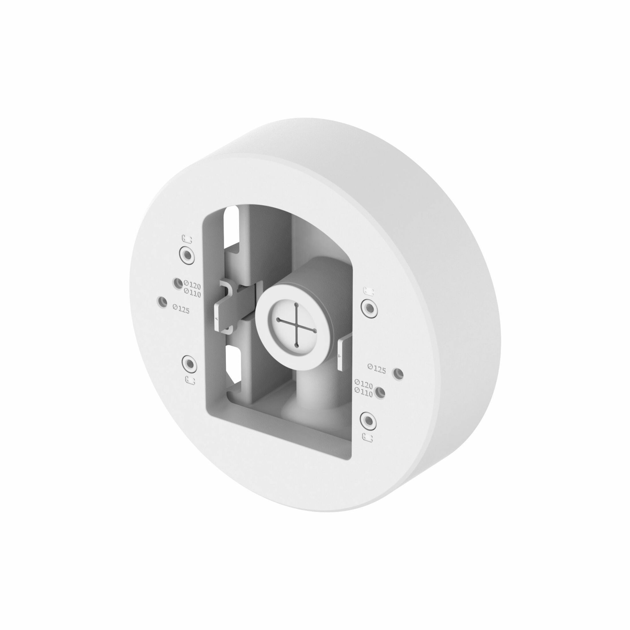 Hanwha Techwin Pole Mount for Network Camera - White - Aluminum, Plastic