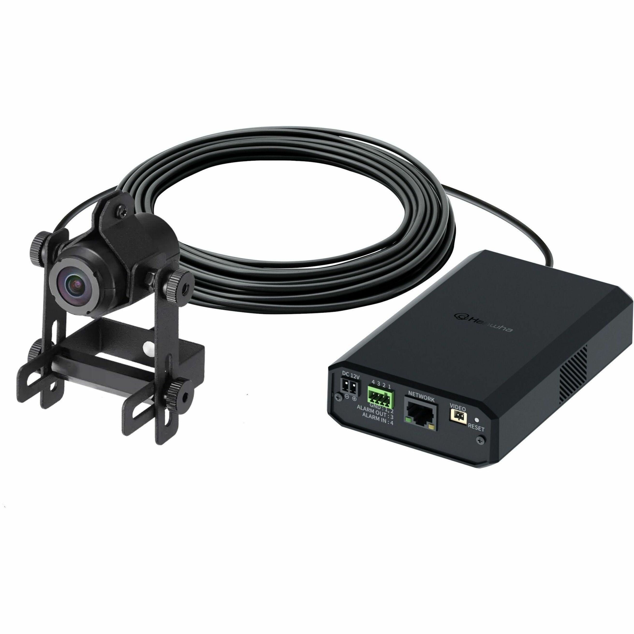 Hanwha XNB-H6244A 2 Megapixel Full HD Network Camera - Box - Black - H.264, H.265, MJPEG, H.264H, H.264B, H.264M, H.265B, H.265H, H.265M - 1920 x 1080 - 2.40 mm Fixed Lens - 60 fps - CMOS - Fast Ethernet - USB