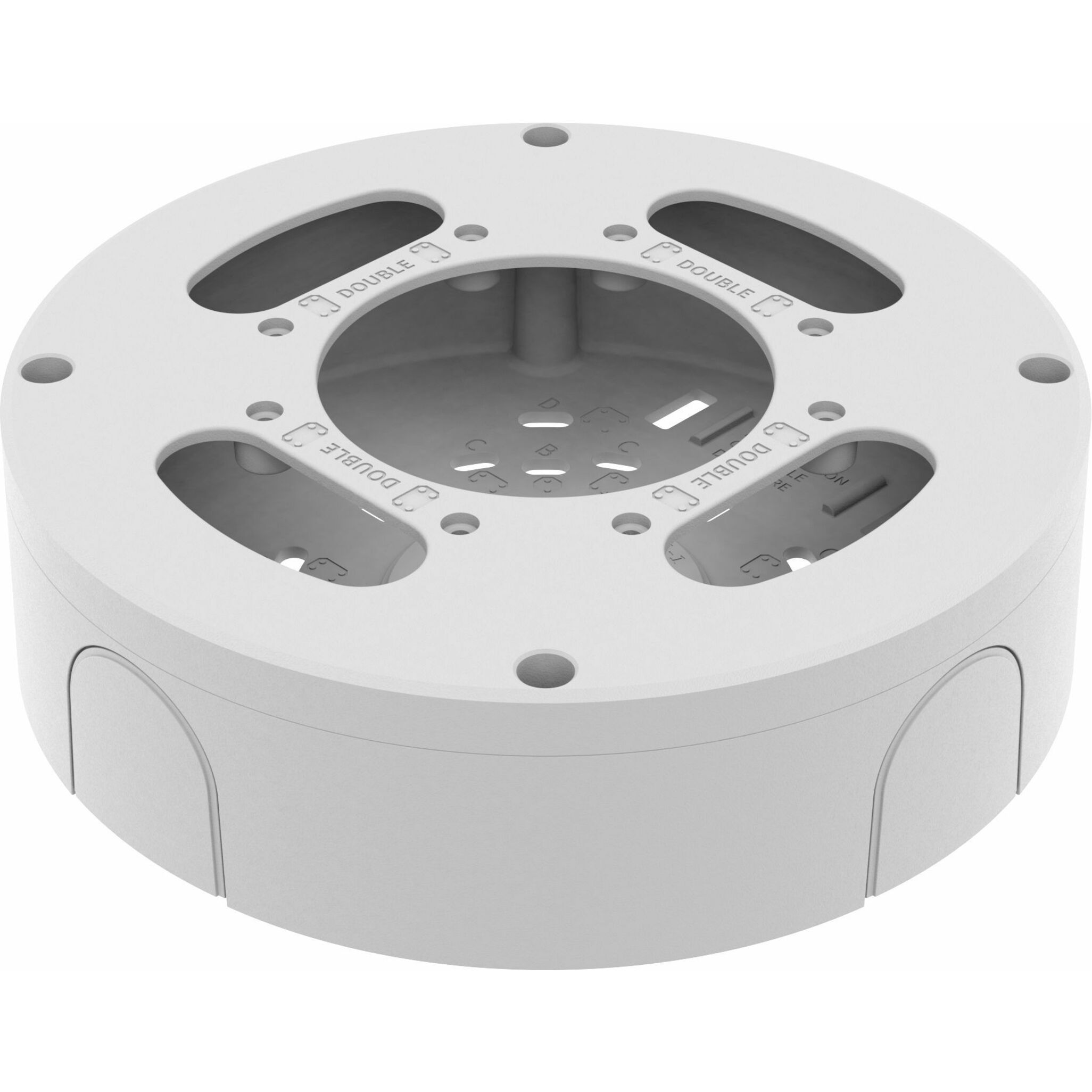 Hanwha Mounting Box for Network Camera - White - Aluminum