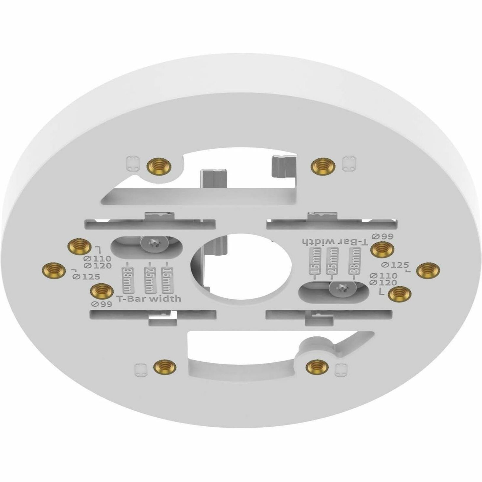 Hanwha SBP-140CMT Ceiling Mount for Surveillance Camera - Signal White - 5.51 lb Load Capacity - Polycarbonate, Aluminum