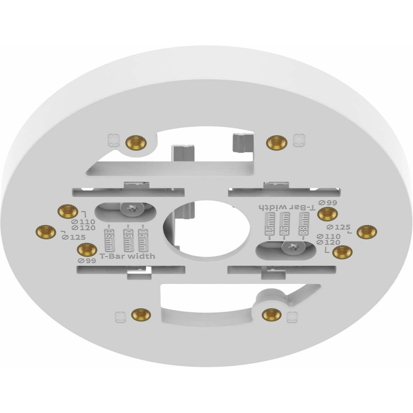 Hanwha SBP-140CMT Ceiling Mount for Surveillance Camera - Signal White - 5.51 lb Load Capacity - Polycarbonate, Aluminum