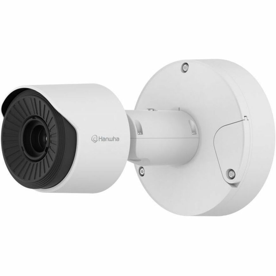 Wisenet TNO-C3022TRA Network Camera - Color - Bullet - White - H.265, H.265M, H.265B, H.265H, H.264, H.264M, H.264B, H.264H, MJPEG Fixed Lens - 8 fps - Gigabit Ethernet - USB - Backbox Mount - IK10 - IP66