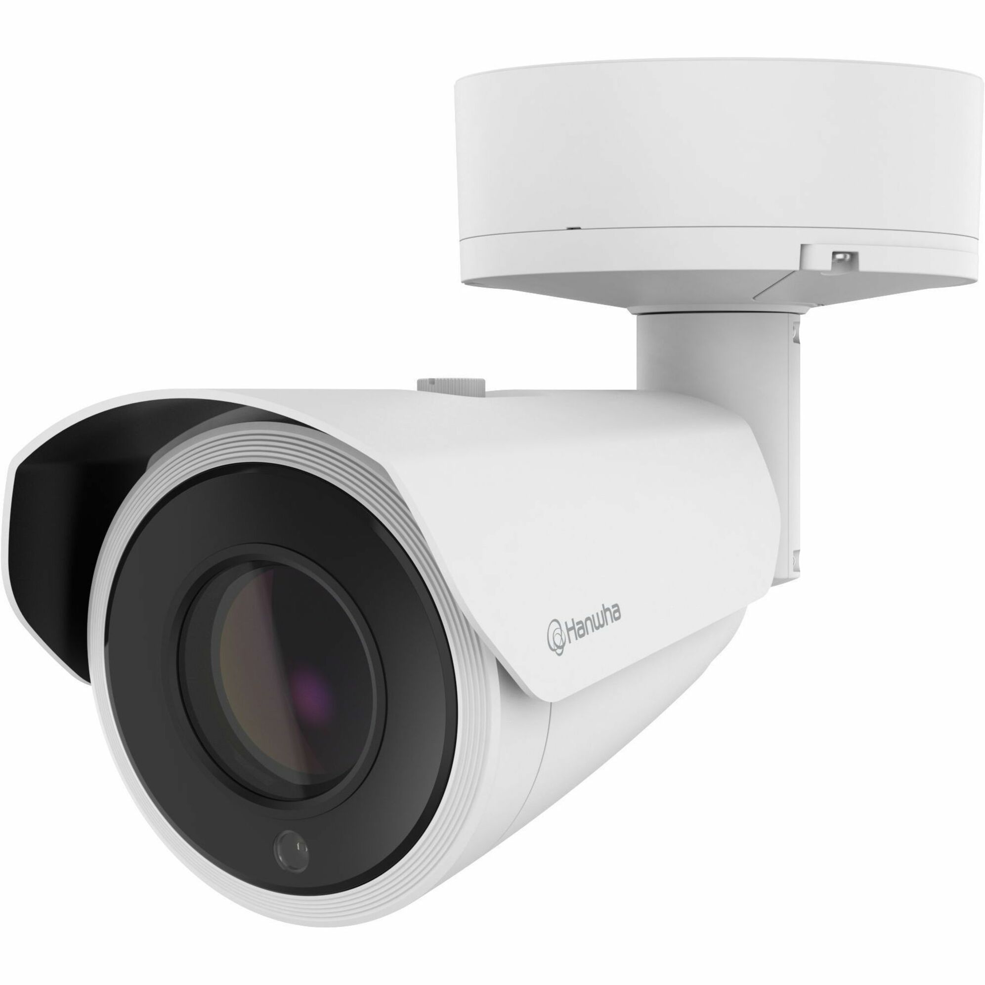 Hanwha PNO-A9311RLP 4K Network Camera - Color - Bullet - White - TAA Compliant - 229.66 ft Infrared Night Vision - H.264, H.265, MJPEG, H.264H, H.264M, H.265M, H.265H - 3840 x 2160 - 6.91 mm- 214.70 mm Varifocal Lens - 31x Optical - 30 fps - CMOS - Gigabit Ethernet - USB - Conduit Mount, Gang Box Mount - IK10 - IP66, IP67 - Day/Night, Built-in IR LED, Motion Detection, Human Detection, Vehicle Detection, HTTPS Encryption, Privacy Masking, Ingress Protection, White Balance, Back Light Compen
