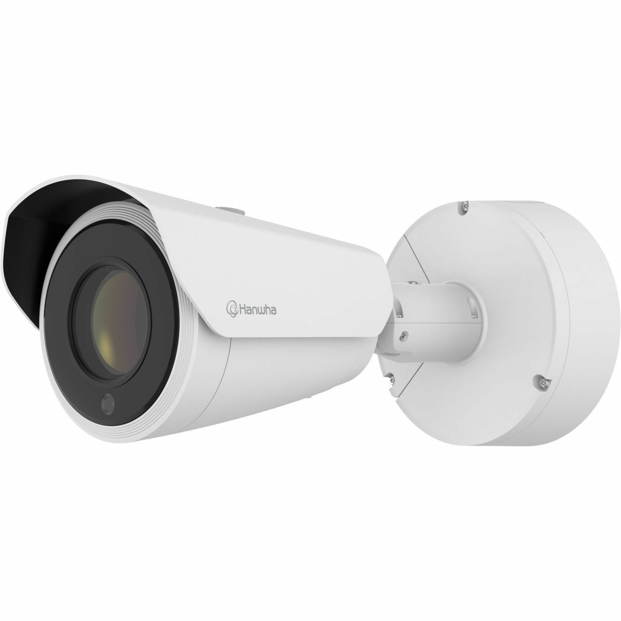 Hanwha PNO-A9311RLP 4K Network Camera - Color - Bullet - White - TAA Compliant - 229.66 ft Infrared Night Vision - H.264, H.265, MJPEG, H.264H, H.264M, H.265M, H.265H - 3840 x 2160 - 6.91 mm- 214.70 mm Varifocal Lens - 31x Optical - 30 fps - CMOS - Gigabit Ethernet - USB - Conduit Mount, Gang Box Mount - IK10 - IP66, IP67 - Day/Night, Built-in IR LED, Motion Detection, Human Detection, Vehicle Detection, HTTPS Encryption, Privacy Masking, Ingress Protection, White Balance, Back Light Compen