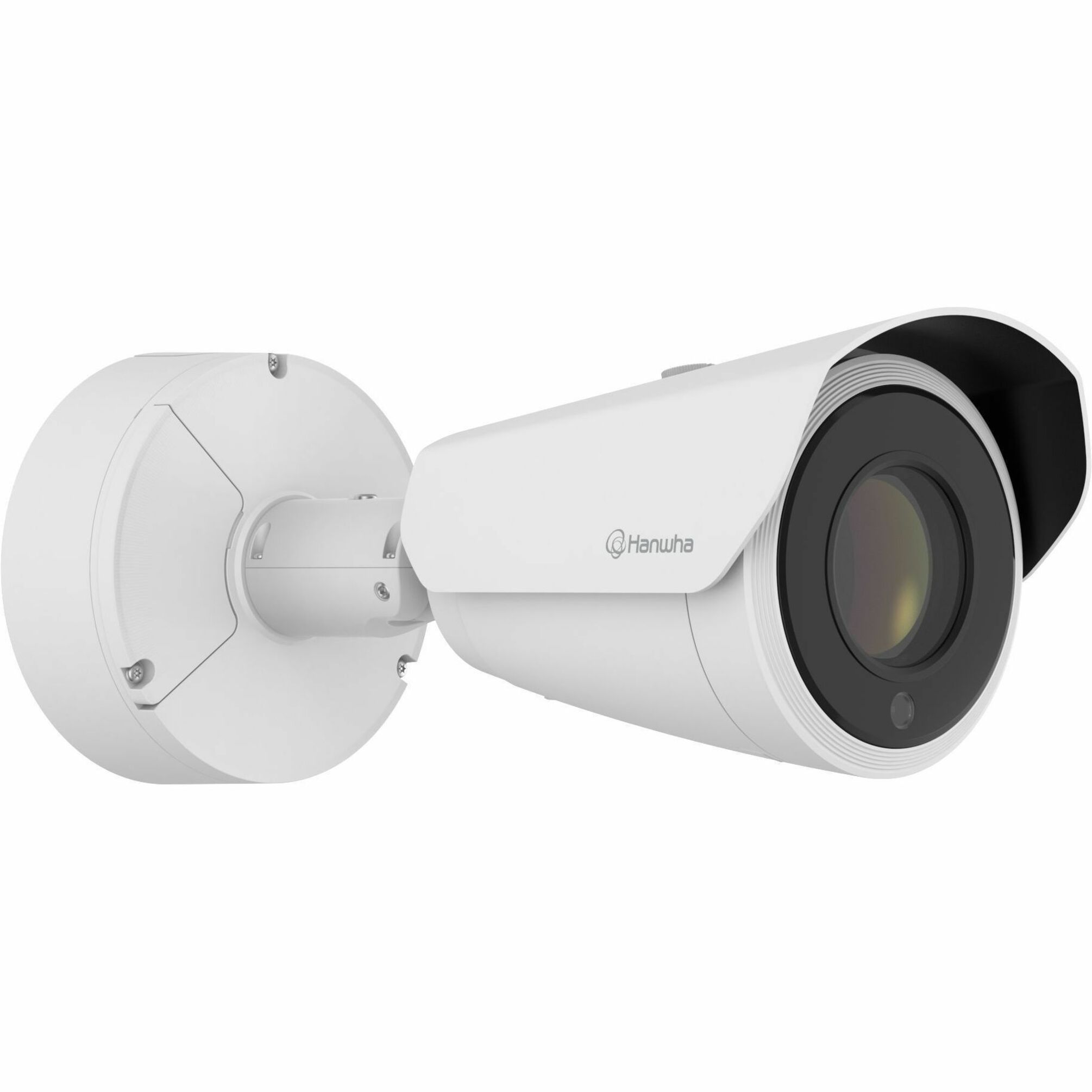 Hanwha PNO-A9311RLP 4K Network Camera - Color - Bullet - White - TAA Compliant - 229.66 ft Infrared Night Vision - H.264, H.265, MJPEG, H.264H, H.264M, H.265M, H.265H - 3840 x 2160 - 6.91 mm- 214.70 mm Varifocal Lens - 31x Optical - 30 fps - CMOS - Gigabit Ethernet - USB - Conduit Mount, Gang Box Mount - IK10 - IP66, IP67 - Day/Night, Built-in IR LED, Motion Detection, Human Detection, Vehicle Detection, HTTPS Encryption, Privacy Masking, Ingress Protection, White Balance, Back Light Compen