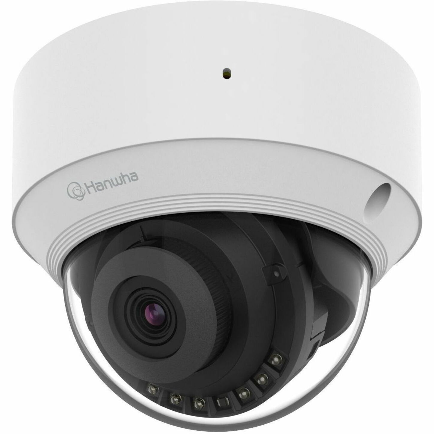Wisenet QND-C8013R 5 Megapixel Indoor Network Camera - Color - Dome - White - TAA Compliant - 82.02 ft Infrared Night Vision - H.265, H.264, MJPEG, H.265M, H.265H, H.264M, H.264H - 2592 x 1944 - 3 mm Fixed Lens - 30 fps - CMOS - Wi-Fi - Fast Ethernet - USB - IK10 - IP66 - Audio Support - Wide Dynamic Range, Day/Night, Back Light Compensation (BLC), Digital Noise Reduction, Digital Image Stabilization, Motion Detection, Privacy Masking, Gain Control, White Balance, Audio Detection, SD Card L