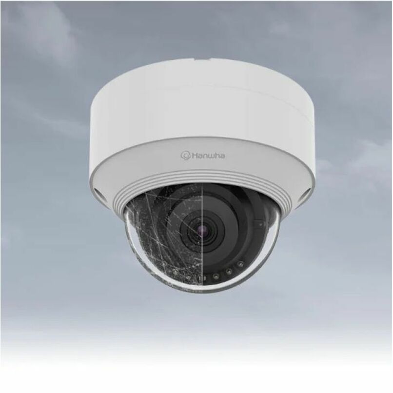 Wisenet QNV-C8013R 5 Megapixel Outdoor Network Camera - Color - Dome - White - TAA Compliant - 82.02 ft Infrared Night Vision - H.264, H.265, MJPEG, H.264M, H.264H, H.265H, H.265M - 2592 x 1944 - 3 mm Fixed Lens - 30 fps - CMOS - Wi-Fi - Fast Ethernet - USB - IK10 - IP66 - Vandal Resistant - Audio Support - Ingress Protection, Wide Dynamic Range, Built-in IR LED, Infrared Detection, Digital Noise Reduction, Back Light Compensation (BLC), HTTPS Encryption, PTZ, SD Card Local Storage, Privacy