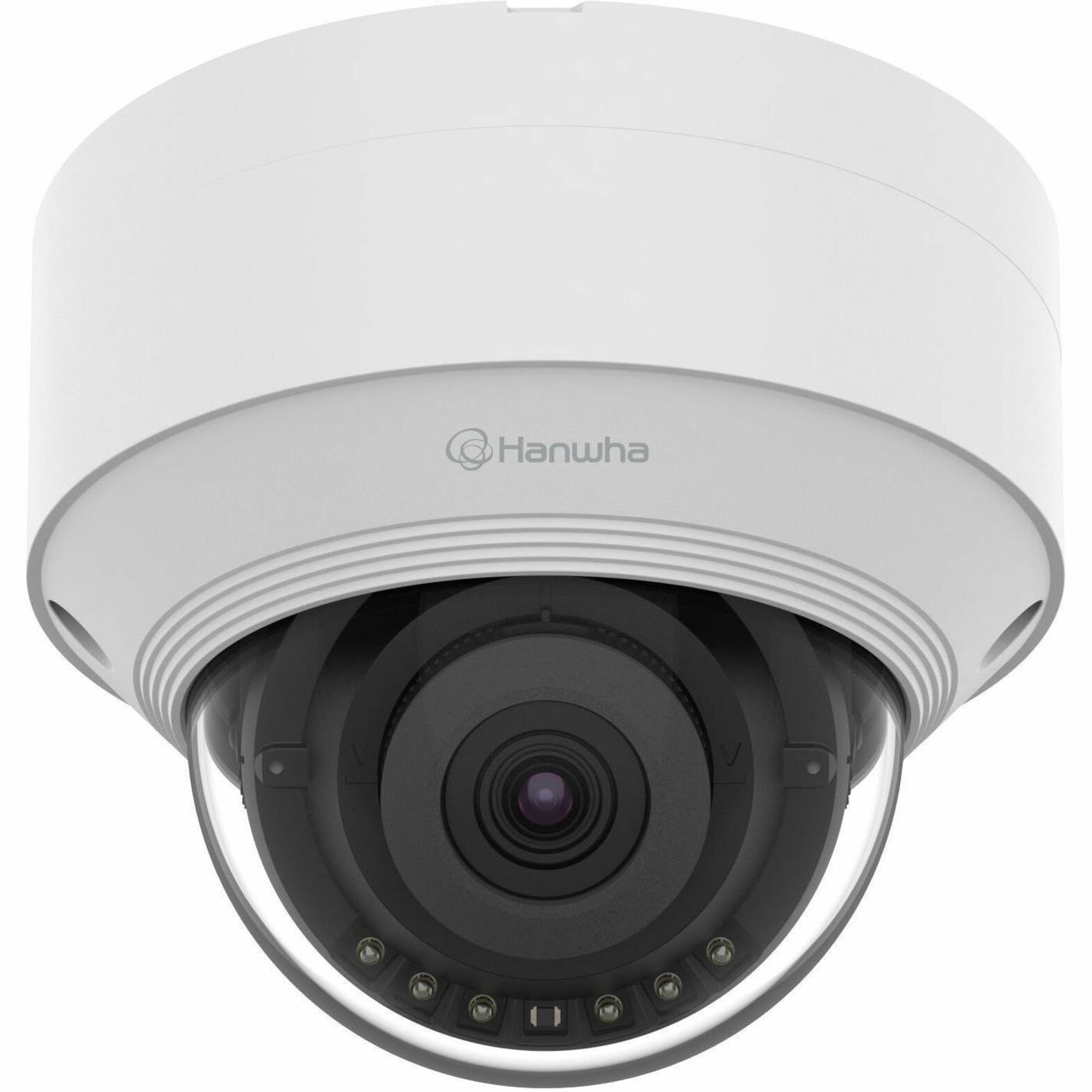 Wisenet QNV-C8013R 5 Megapixel Outdoor Network Camera - Color - Dome - White - TAA Compliant - 82.02 ft Infrared Night Vision - H.264, H.265, MJPEG, H.264M, H.264H, H.265H, H.265M - 2592 x 1944 - 3 mm Fixed Lens - 30 fps - CMOS - Wi-Fi - Fast Ethernet - USB - IK10 - IP66 - Vandal Resistant - Audio Support - Ingress Protection, Wide Dynamic Range, Built-in IR LED, Infrared Detection, Digital Noise Reduction, Back Light Compensation (BLC), HTTPS Encryption, PTZ, SD Card Local Storage, Privacy