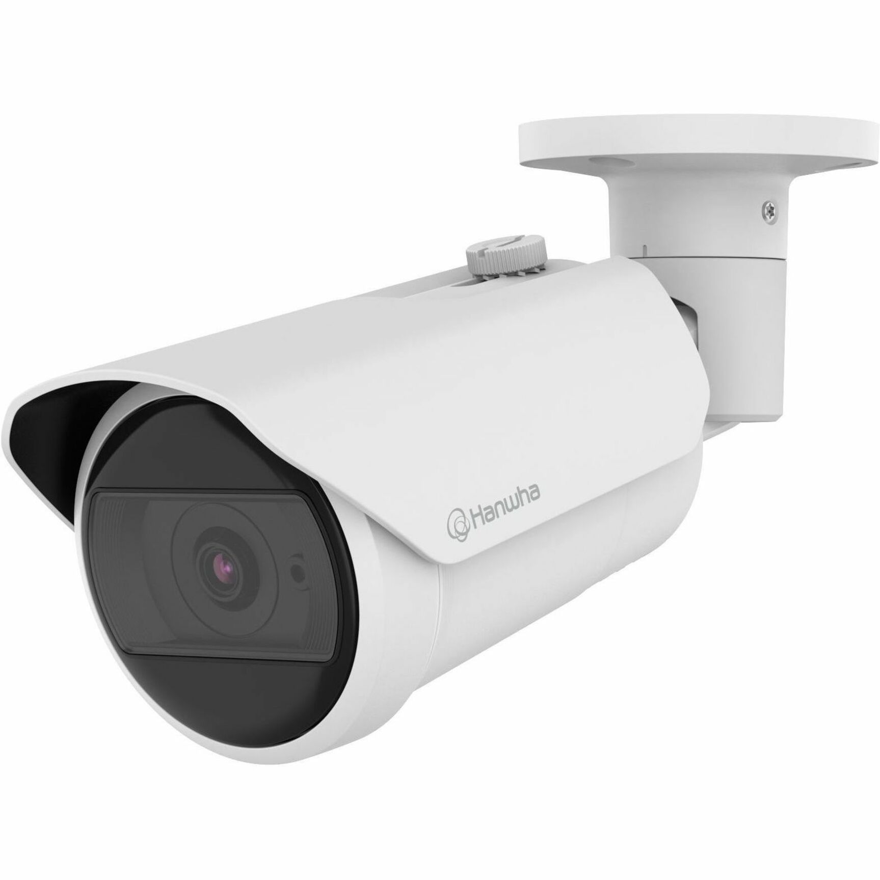 Wisenet QNO-C8023R 5 Megapixel Outdoor Network Camera - Color - Bullet - White - TAA Compliant - 98.43 ft Infrared Night Vision - H.264, H.265, MJPEG, H.264M, H.264H, H.265H, H.265M - 2592 x 1944 - 4 mm Fixed Lens - 30 fps - CMOS - Wi-Fi - Fast Ethernet - USB - IK10 - IP66 - Vandal Resistant - Ingress Protection, Wide Dynamic Range, Built-in IR LED, Infrared Detection, Digital Noise Reduction, Back Light Compensation (BLC), HTTPS Encryption, PTZ, SD Card Local Storage, Privacy Masking, Priv