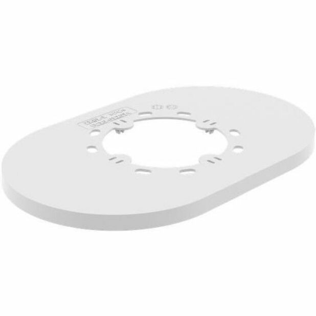 Hanwha SBP-215C Mounting Plate for Wall Mount, Security Camera Dome, Pole Mount - White - Polycarbonate, Plastic - 5 / Pack