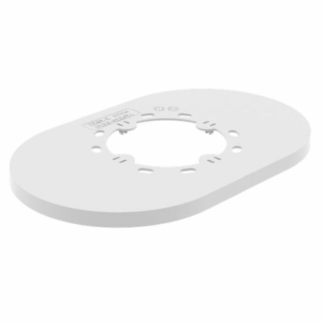 Hanwha SBP-215C Mounting Plate for Wall Mount, Security Camera Dome, Pole Mount - White - Polycarbonate, Plastic - 5 / Pack