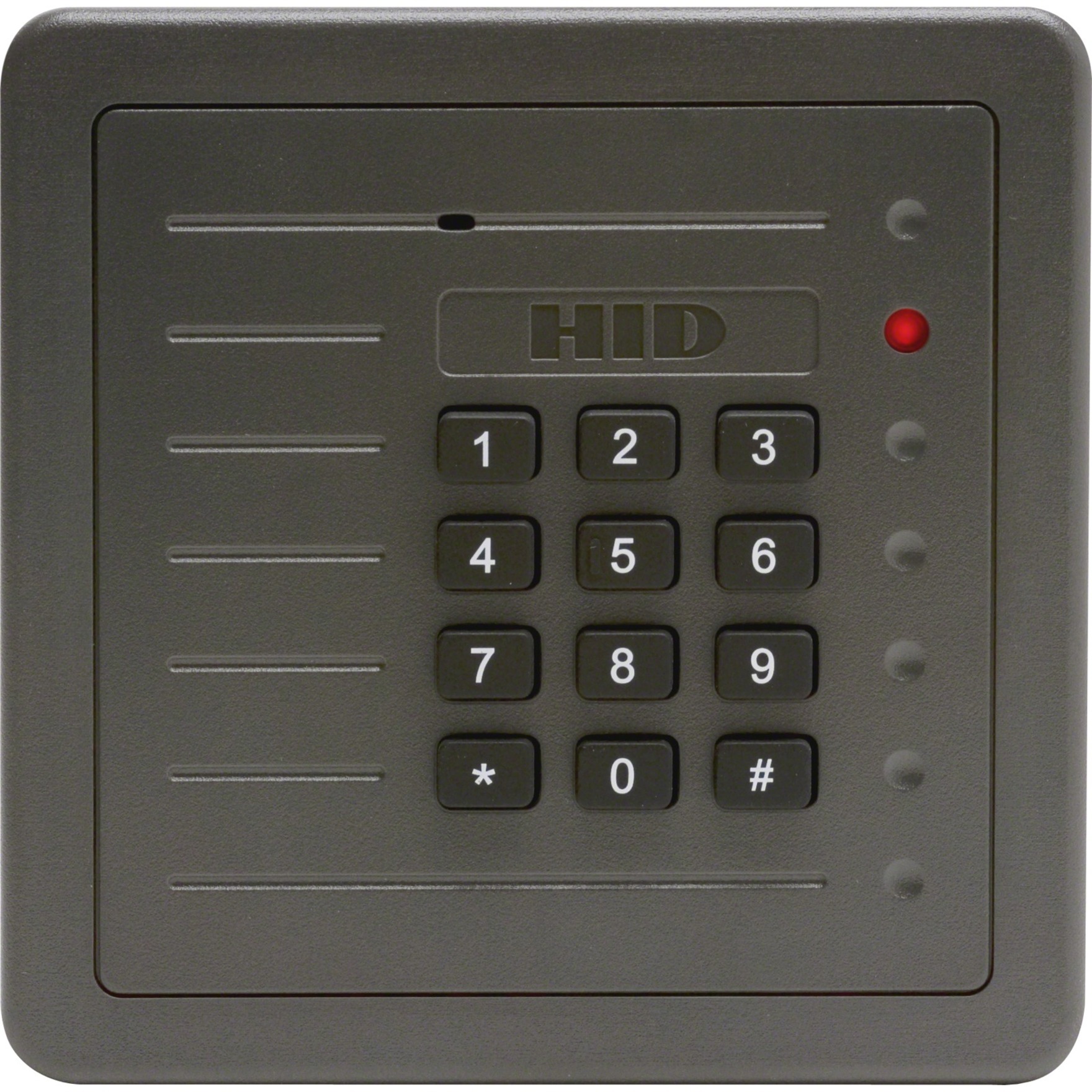 HID 125 kHz Wall Switch Proximity Reader - 8" Operating Range - Wiegand - Gray