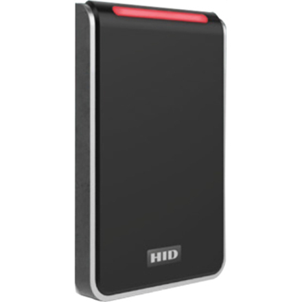HID Signo 40 Card Reader Access Device - Black, Silver Door, Indoor, Outdoor - Proximity - 3.94" Operating Range - Bluetooth - Serial - Wiegand - 12 V DC