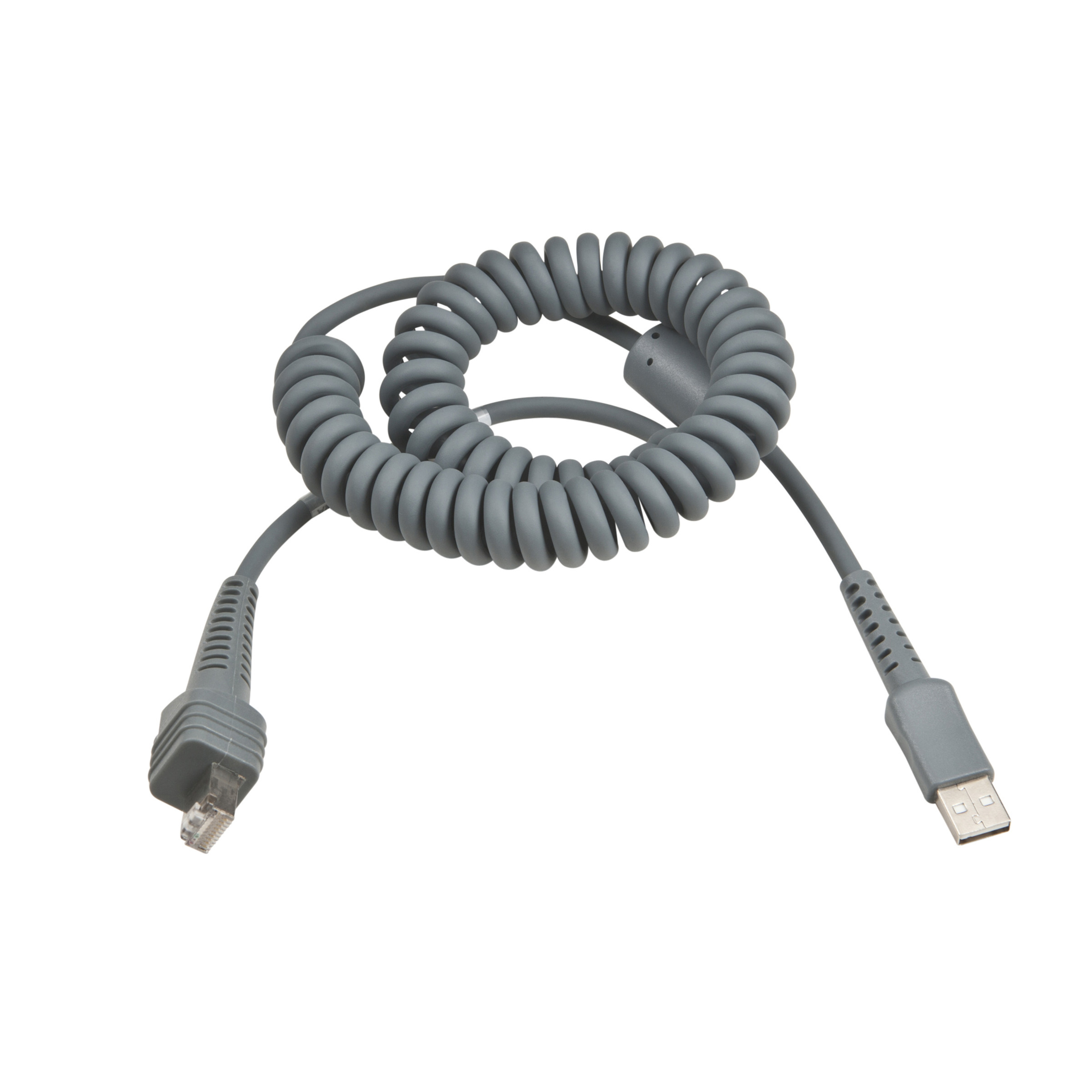 Intermec USB Cable, 8 Feet, Coiled - 8 ft USB Data Transfer Cable for Scanner - First End: 1 x USB Type A - Male