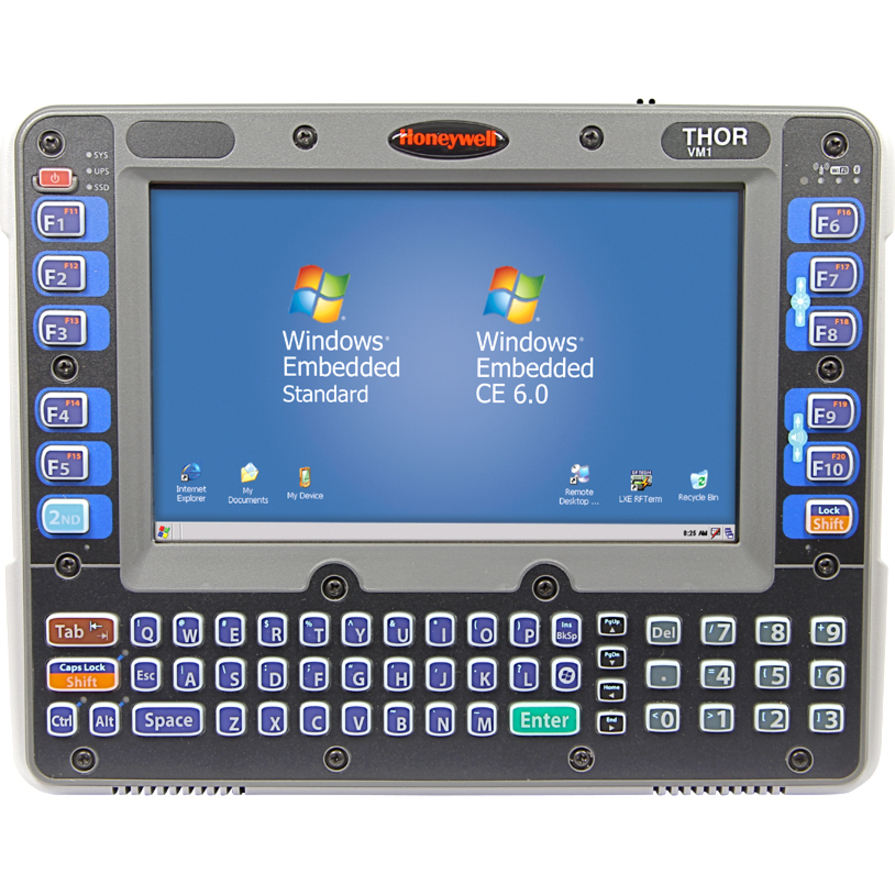Honeywell Thor VM1 Vehicle-Mount Computer - Atom 1.60 GHz - 1 GB RAM - 1 GB Flash Memory - 8" Color LED - WVGA - 800 x 480 - QWERTY Keyboard - Wi-Fi - Internal Antenna - IEEE 802.11a/b/g/n - Serial - USB - Windows CE 6.0