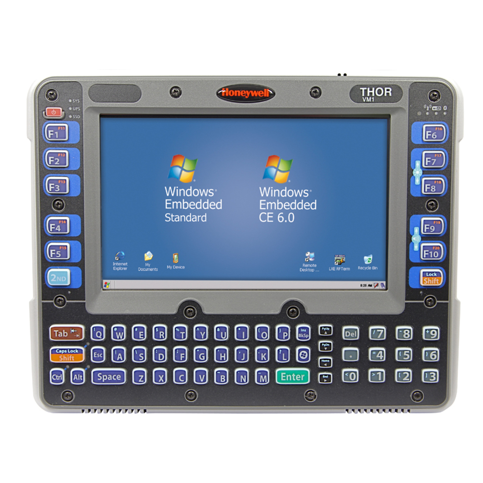 Honeywell Thor VM1 Vehicle-Mount Computer - Atom 1.60 GHz - 1 GB RAM - 1 GB Flash Memory - 8" Color LED - WVGA - 800 x 480 - QWERTY Keyboard - Wi-Fi - Internal Antenna - IEEE 802.11a/b/g/n - Serial - USB - Windows CE 6.0