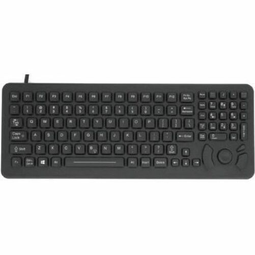 Honeywell Keyboard - Cable Connectivity - DB9 Interface - 101 Key(s) - Rugged - Tablet, Vehicle Mount Computer - Black