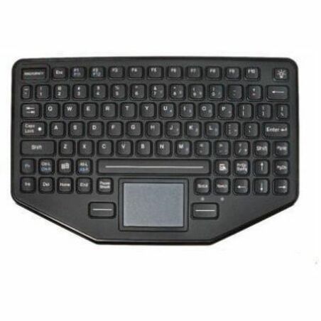 Panasonic iKey SL-86-911-TP-USB Keyboard - Cable Connectivity - USB Interface - Emergency Hot Key(s) - QWERTY Layout - Notebook, Computer - TouchPad - PC - Black