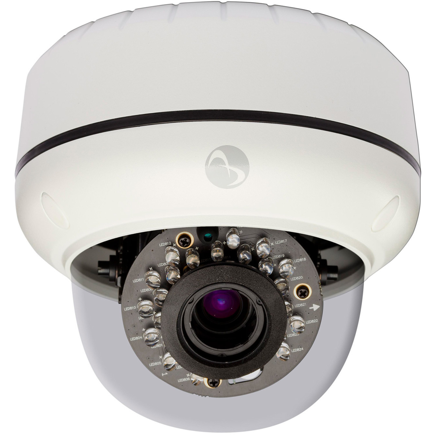American Dynamics ADCi600-D011 Indoor Network Camera - Color, Monochrome - Dome - White - MJPEG, H.264 - 1280 x 720 - 3 mm Zoom Lens - 3x Optical - 30 fps - CMOS - Fast Ethernet
