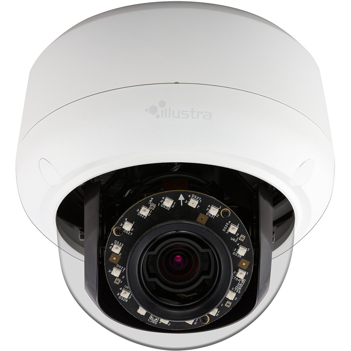 American Dynamics IPS03D2OSBTT 3 Megapixel Indoor/Outdoor HD Network Camera - Color, Monochrome - Dome - H.264, MJPEG, AVI - 2048 x 1536 - 3 mm- 9 mm Zoom Lens - 3x Optical - CMOS - Flush Mount, Pendant Mount, Wall Mount, Pole Mount, Ceiling Mount