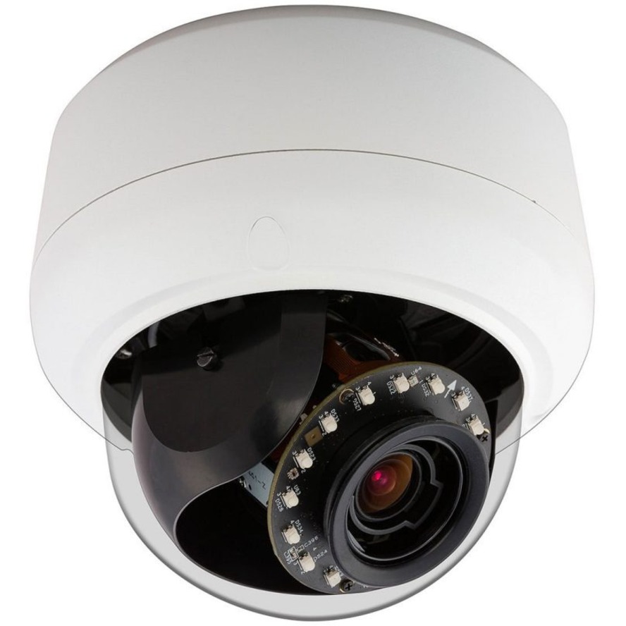 Illustra Illustra Pro IPS03D2OCWIT 3 Megapixel Outdoor Network Camera - Color, Monochrome - Mini Dome - White - 65.62 ft Infrared Night Vision - H.264, MJPEG - 2048 x 1536 - 3 mm- 9 mm Varifocal Lens - 3x Optical - 30 fps - CMOS - Wall Mount, Gooseneck, Pole Mount, Pendant Mount, Recessed Mount - IK10 - IP66 - Vandal Resistant, Weather Resistant