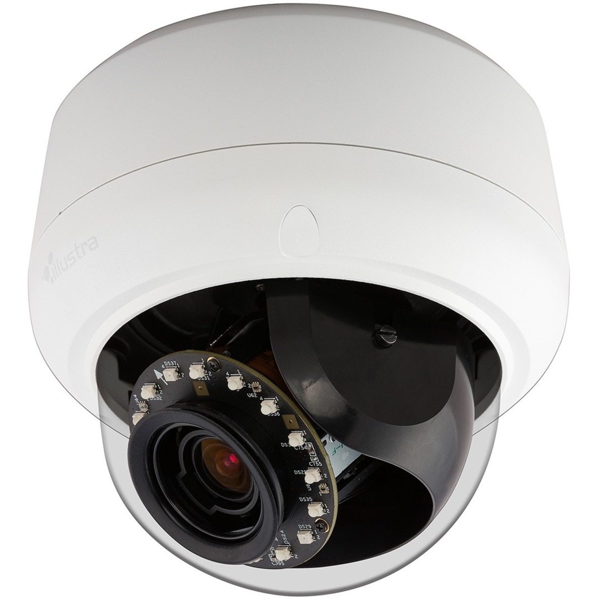 American Dynamics IPS05D2ISWTY 5 Megapixel Indoor/Outdoor HD Network Camera - Color, Monochrome - Dome - H.264, MJPEG, AVI - 2592 x 1944 - 3 mm- 9 mm Zoom Lens - 3x Optical - CMOS - Flush Mount, Pendant Mount, Wall Mount, Pole Mount, Ceiling Mount