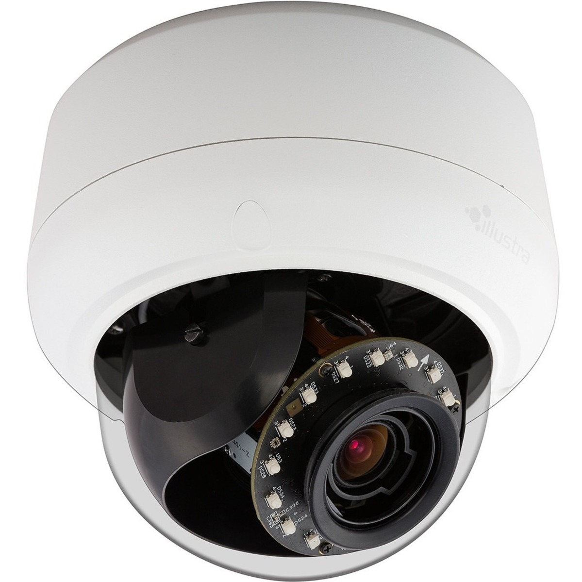 American Dynamics IPS05D3ISWTY 5 Megapixel Indoor/Outdoor HD Network Camera - Color, Monochrome - Dome - H.264, MJPEG, AVI - 2592 x 1944 - 9 mm- 22 mm Zoom Lens - 2.4x Optical - CMOS - Flush Mount, Pendant Mount, Wall Mount, Pole Mount, Ceiling Mount