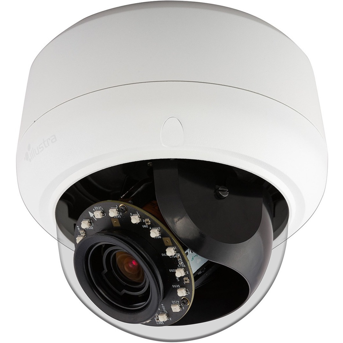 American Dynamics IPS05D3ICBIY 5 Megapixel Indoor/Outdoor HD Network Camera - Color, Monochrome - Dome - H.264, MJPEG, AVI - 2592 x 1944 - 9 mm- 22 mm Zoom Lens - 2.4x Optical - CMOS - Flush Mount, Pendant Mount, Wall Mount, Pole Mount, Ceiling Mount