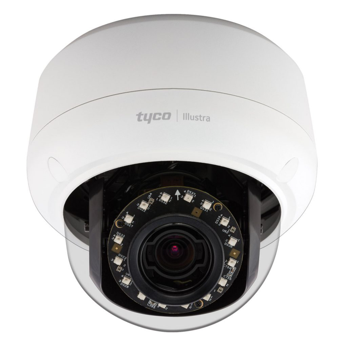 Illustra Illustra Pro IPS05D2OCWIY 5 Megapixel Outdoor Network Camera - Color, Monochrome - Mini Dome - White - 65.62 ft Infrared Night Vision - H.264, MJPEG - 2592 x 1944 - 3 mm- 9 mm Varifocal Lens - 3x Optical - 30 fps - CMOS - Wall Mount, Gooseneck, Pole Mount, Pendant Mount, Recessed Mount - IK10 - IP66 - Vandal Resistant, Weather Resistant