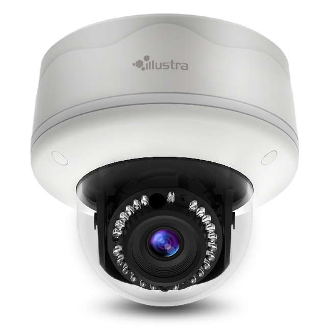 Exacq Illustra Flex 1 Megapixel Network Camera - Color - Dome - 2.80 mm- 10 mm Zoom Lens - 3.6x Optical - Corner Mount, Pole Mount, Flush Mount, Wall Mount