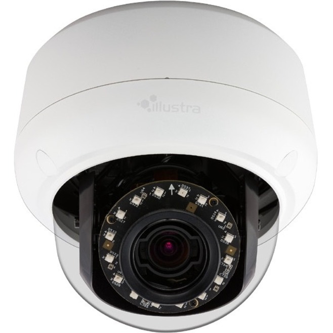 American Dynamics Illustra IPS02D2OCWTT 2 Megapixel Indoor/Outdoor HD Network Camera - Color, Monochrome - Dome - 65.62 ft - MJPEG, H.264 - 1920 x 1080 - 3 mm- 9 mm Zoom Lens - 3x Optical - Wall Mount, Ceiling Mount, Flush Mount, Pole Mount, Corner Mount