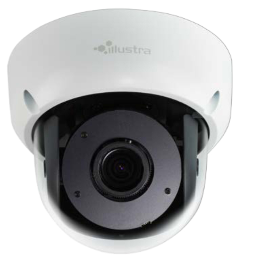 Tyco Illustra Flex IFS03D1OCWIT 2 Megapixel Indoor/Outdoor HD Network Camera - Color, Monochrome - Mini Dome - 82.02 ft - H.264, H.265, MJPEG - 2048 x 1536 - 2.80 mm- 12 mm Zoom Lens - 4.3x Optical - 30 fps - CMOS - Pendant Mount, Recessed Mount