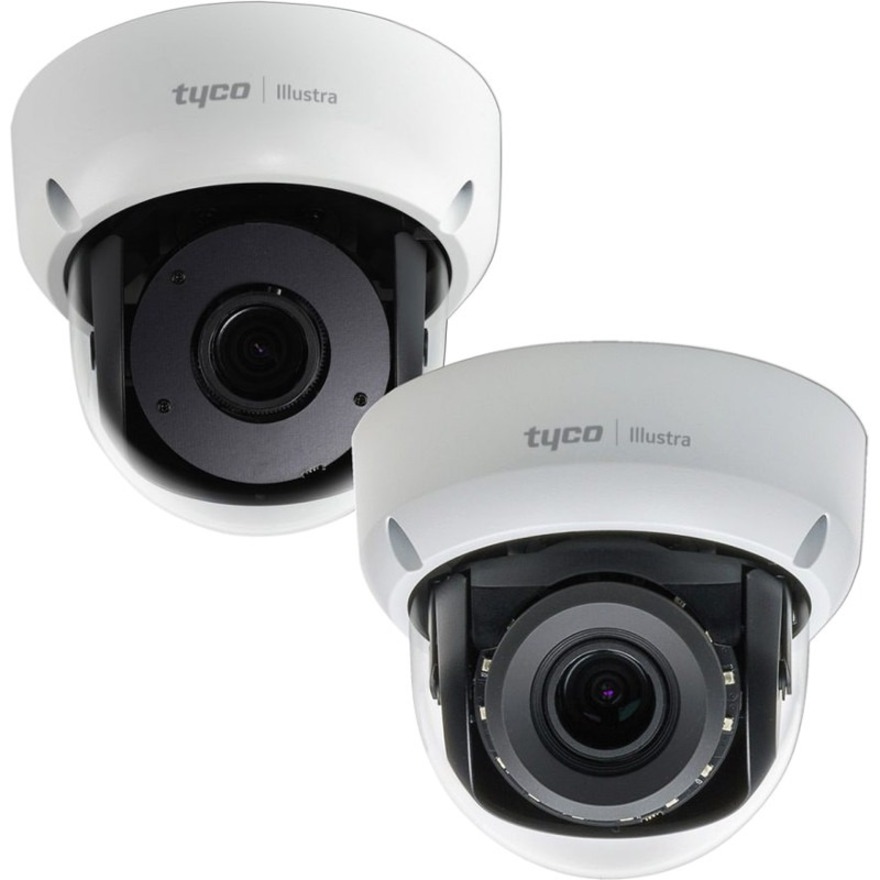 Illustra Flex IFS08D2OCWITB 8 Megapixel Outdoor 4K Network Camera - Color - Mini Dome - White - 98.43 ft Infrared Night Vision - H.265, H.264, H.264+, IntelliZip, MJPEG - 3840 x 2160 - 3.40 mm- 9 mm Varifocal Lens - 2.6x Optical - 15 fps - CMOS - Recessed Mount, Pendant Mount, Gooseneck, Pole Mount - IK10 - IP66 - Vandal Resistant, Dust Resistant, Water Resistant